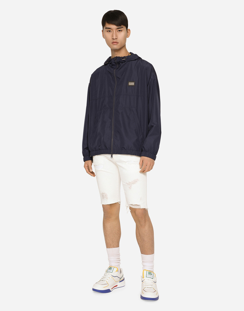 Dolce & Gabbana Nylon jacket with hood and branded tag outlook