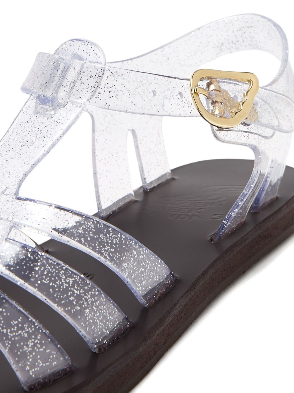glitter-embellished jelly sandals - 3