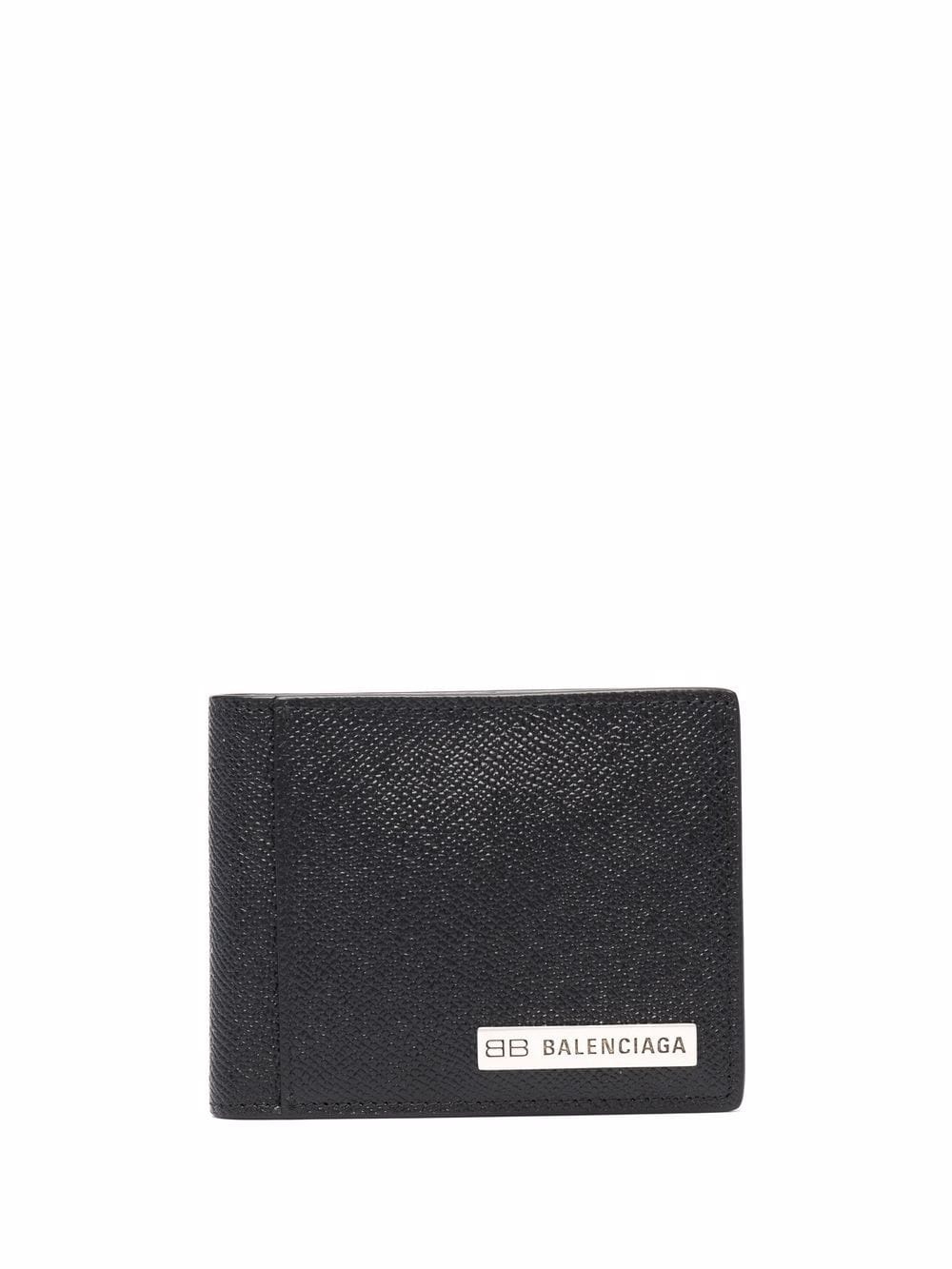 logo-plaque textured-finish cardholder - 1