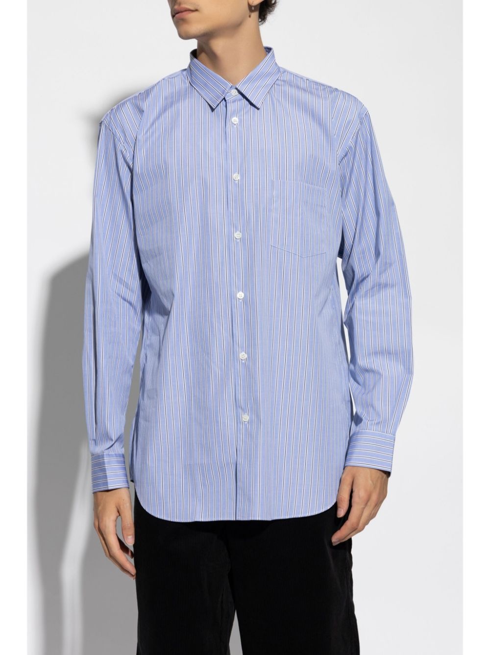 striped buttoned shirt - 3