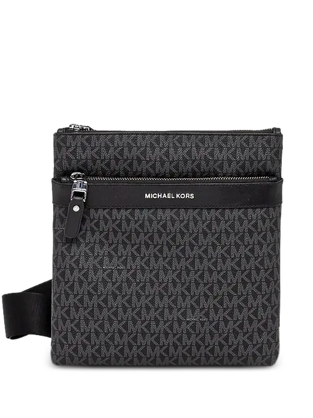 Hudson monogram messenger bag - 1