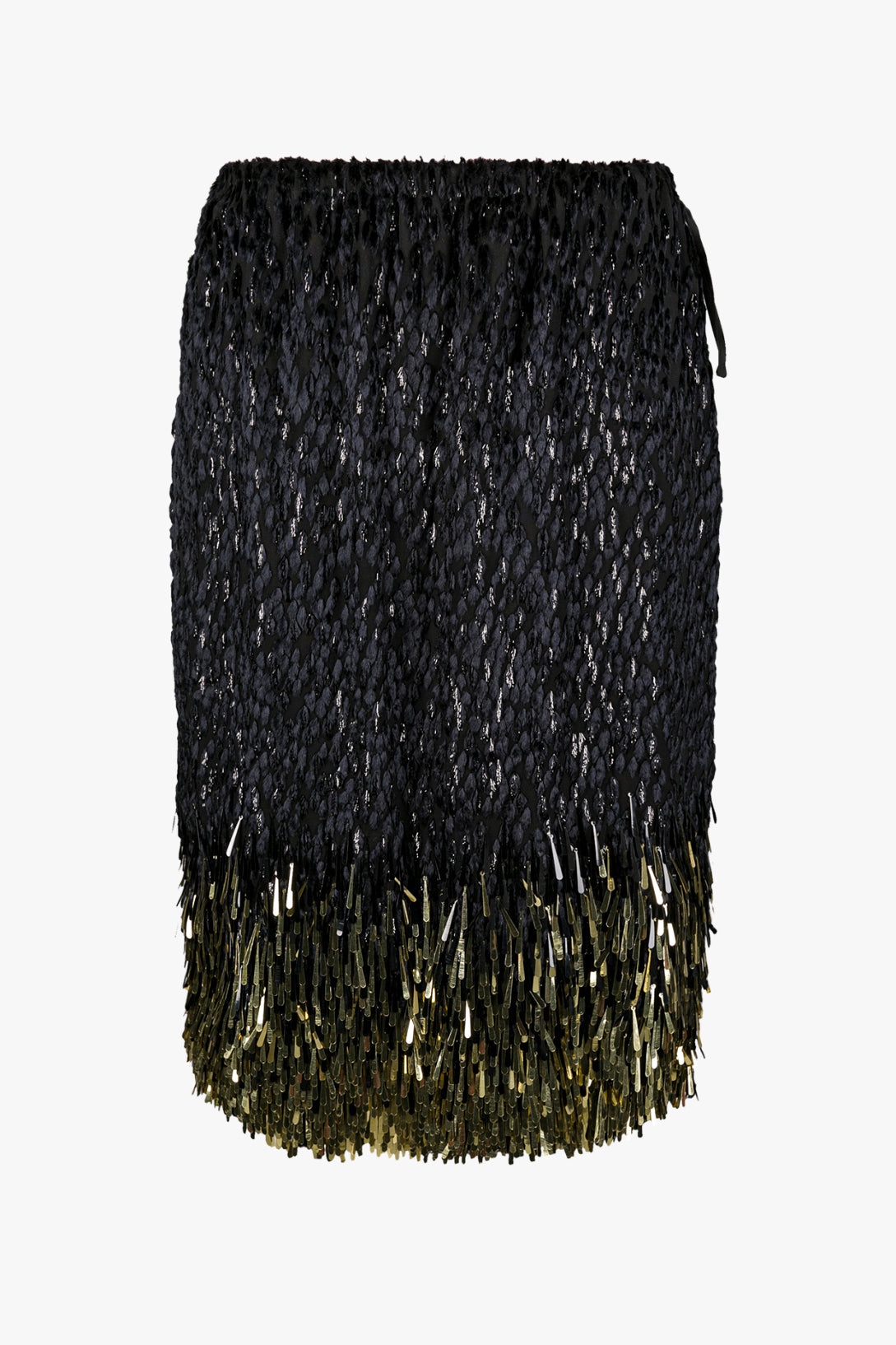 SILK DEVORE SKIRT - 1