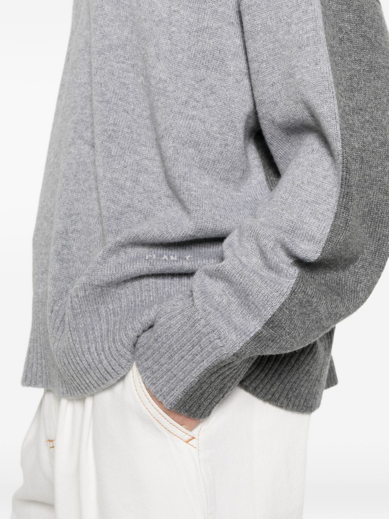 V-neck colour-block cardigan 5