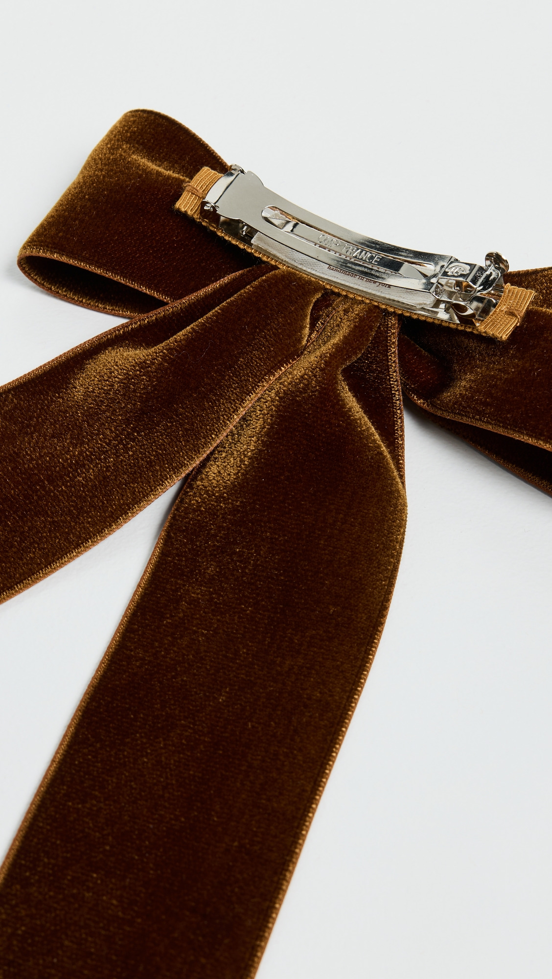 Velvet Bow Barrette - 3