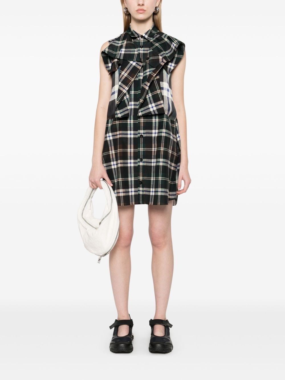 checked mini dress - 2