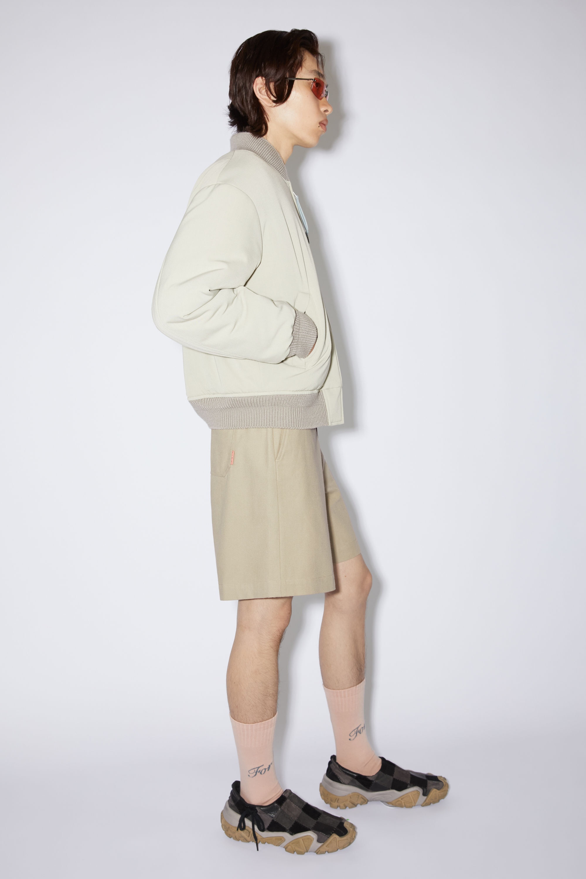 Reversible bomber jacket - Cold grey - 4