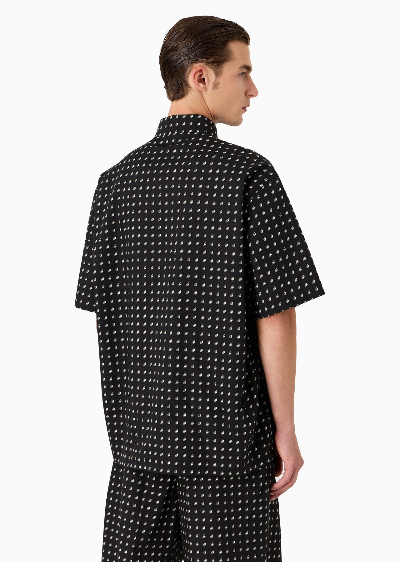 ASV Lyocell-blend oversized, short-sleeved shirt with all-over print - 5