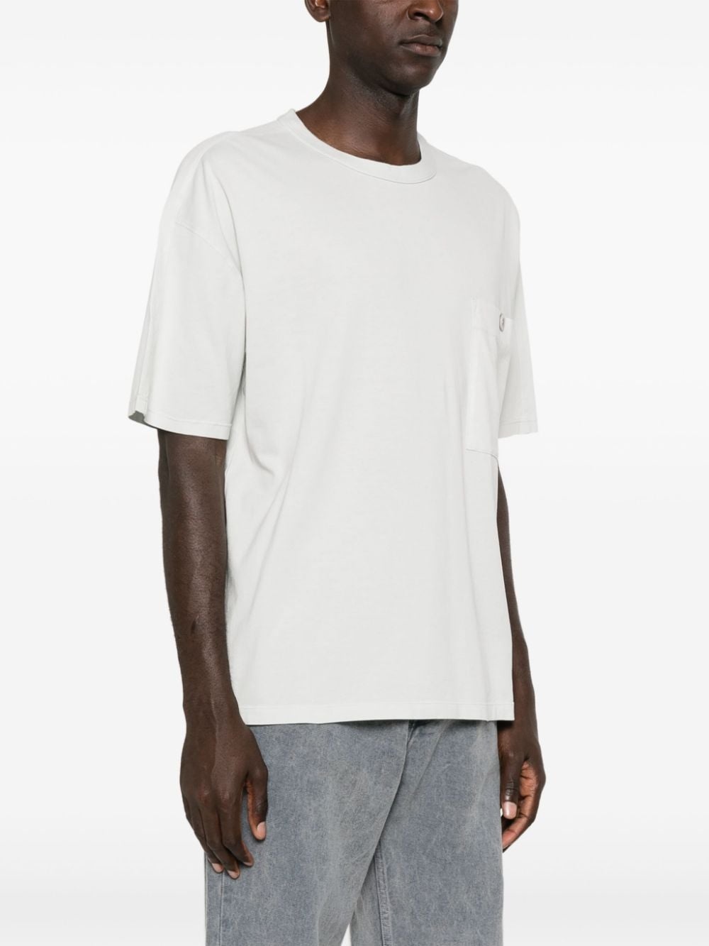 logo-patch cotton T-shirt - 3