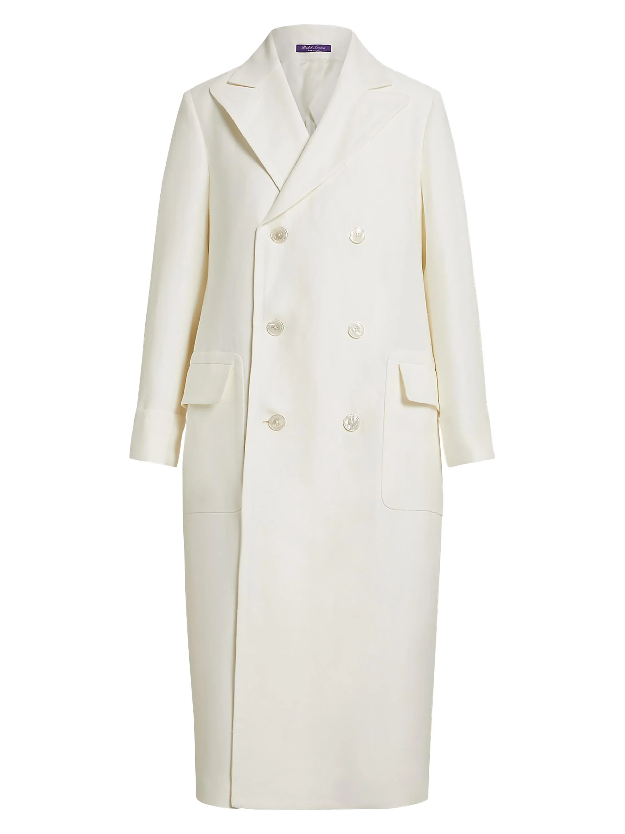 Women's Taylan Linen Polo Coat - Lux Cream - 1