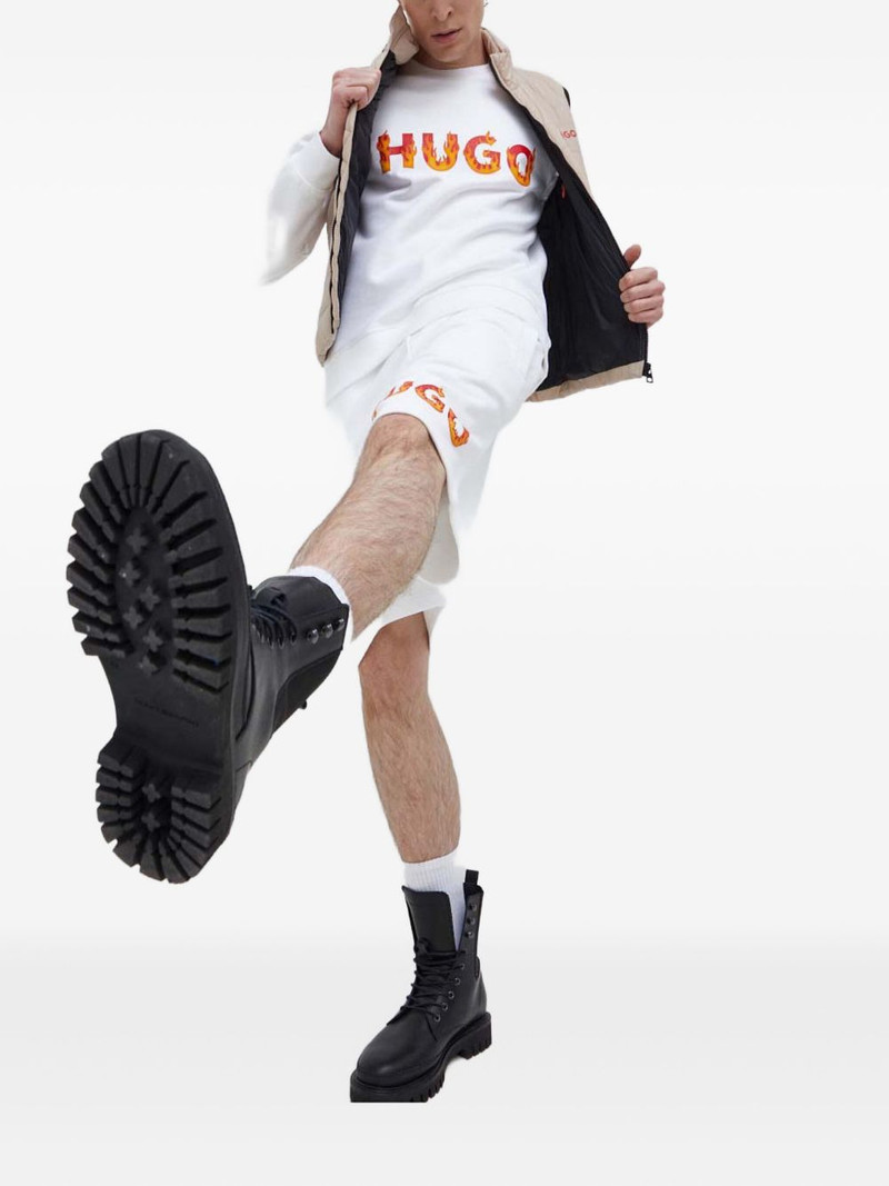 HUGO drawstring logo-print track shorts outlook