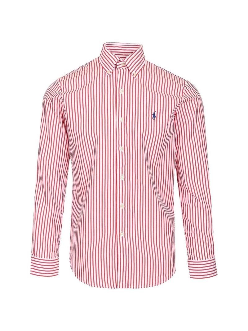 striped custom-fit cotton shirt 1