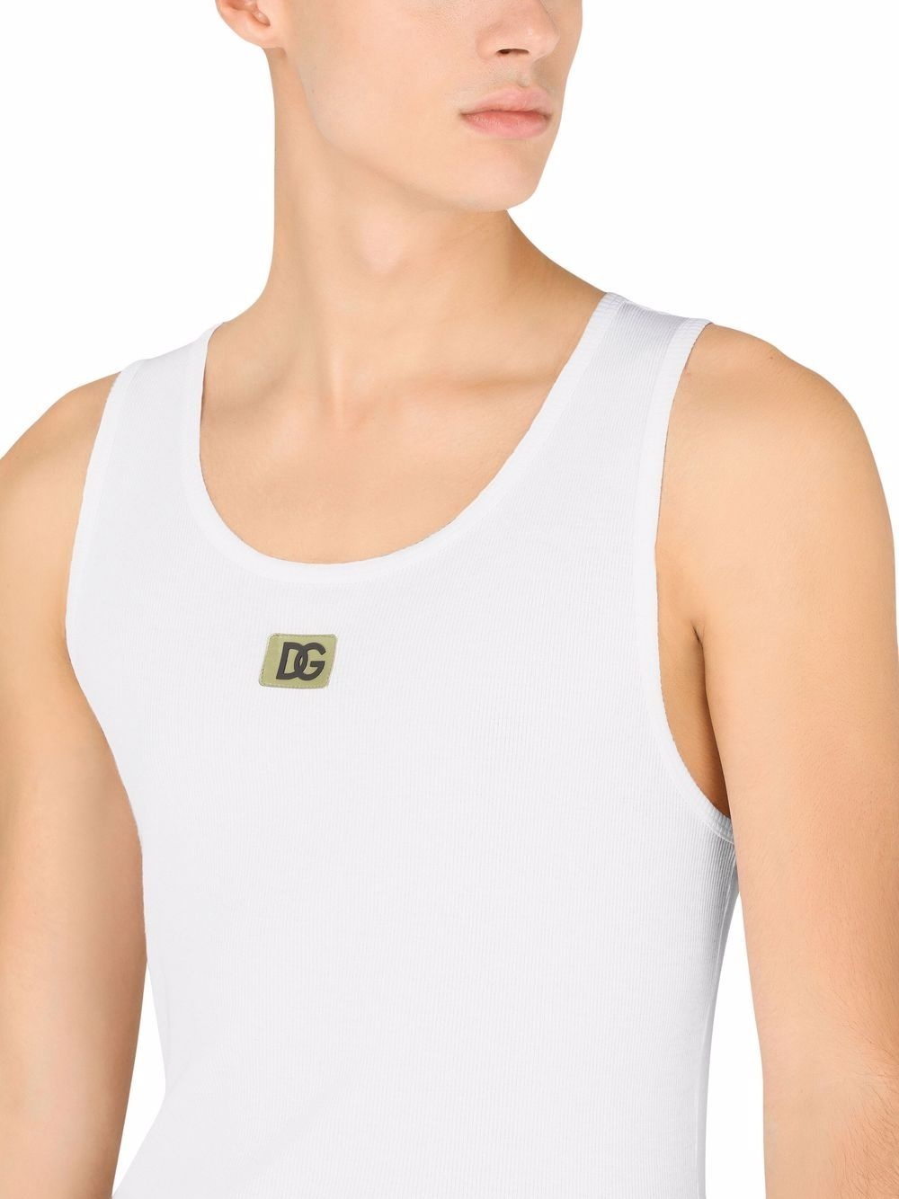 logo-patch tank top - 5