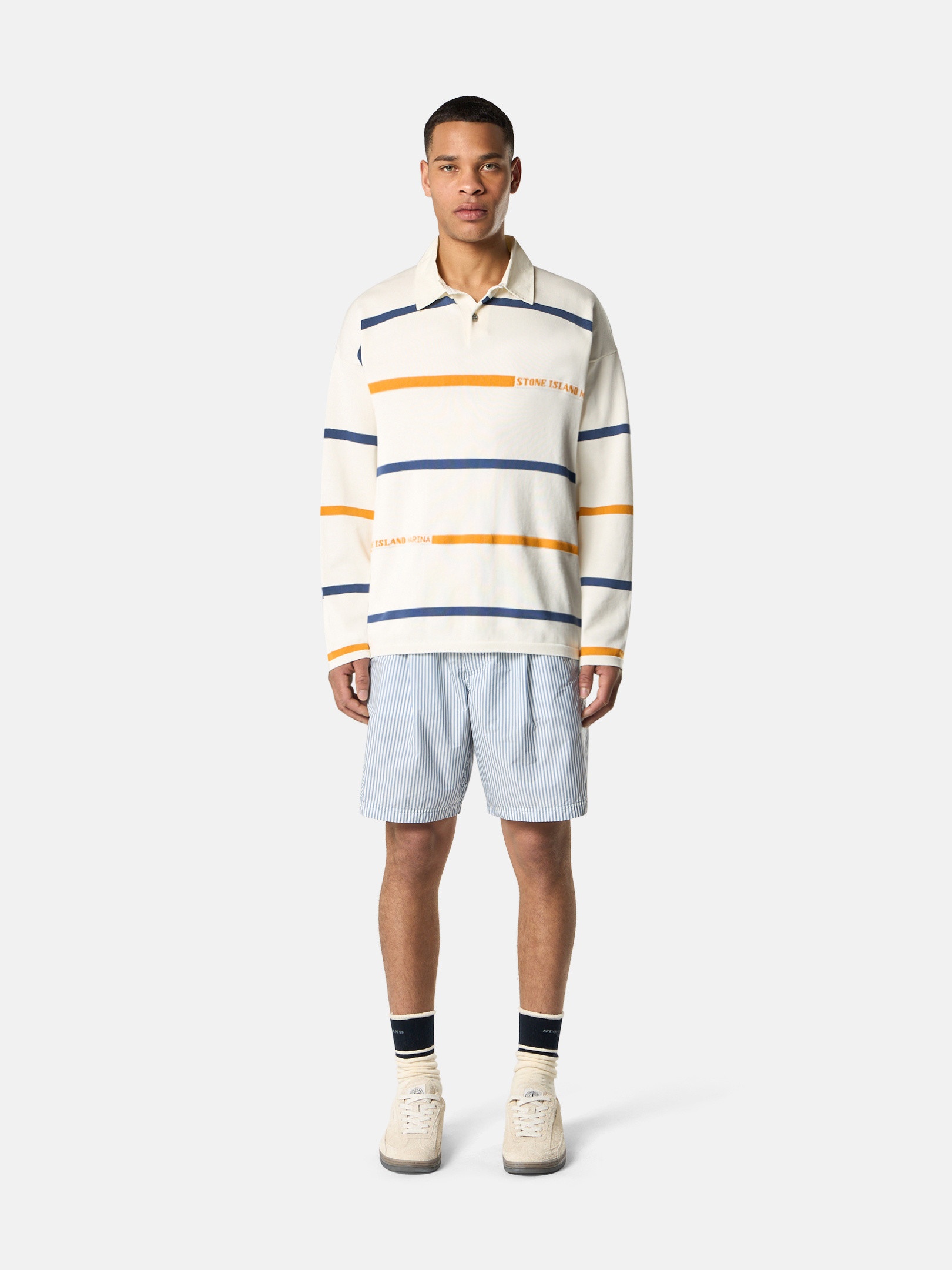 5100035 STRIPED SOFT ORGANIC COTTON_STONE ISLAND MARINA - 3