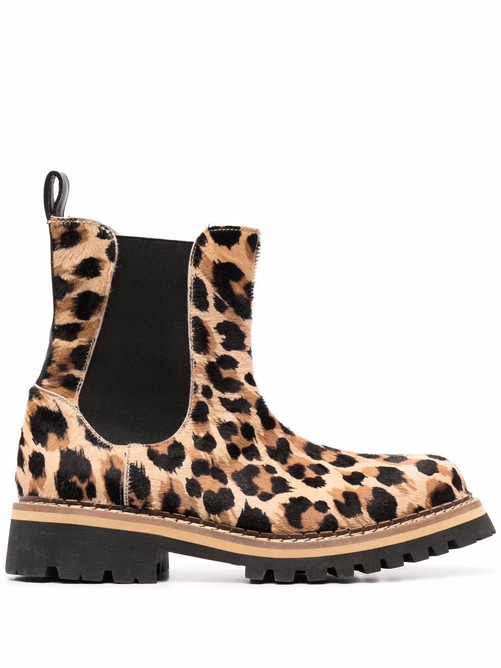 leopard-print Chelsea boots - 1