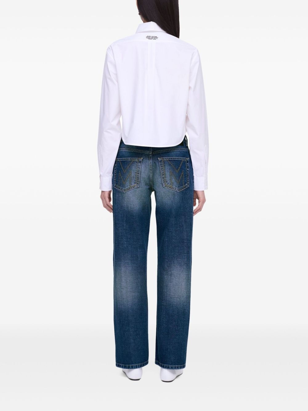logo-embroidered shirt - 3