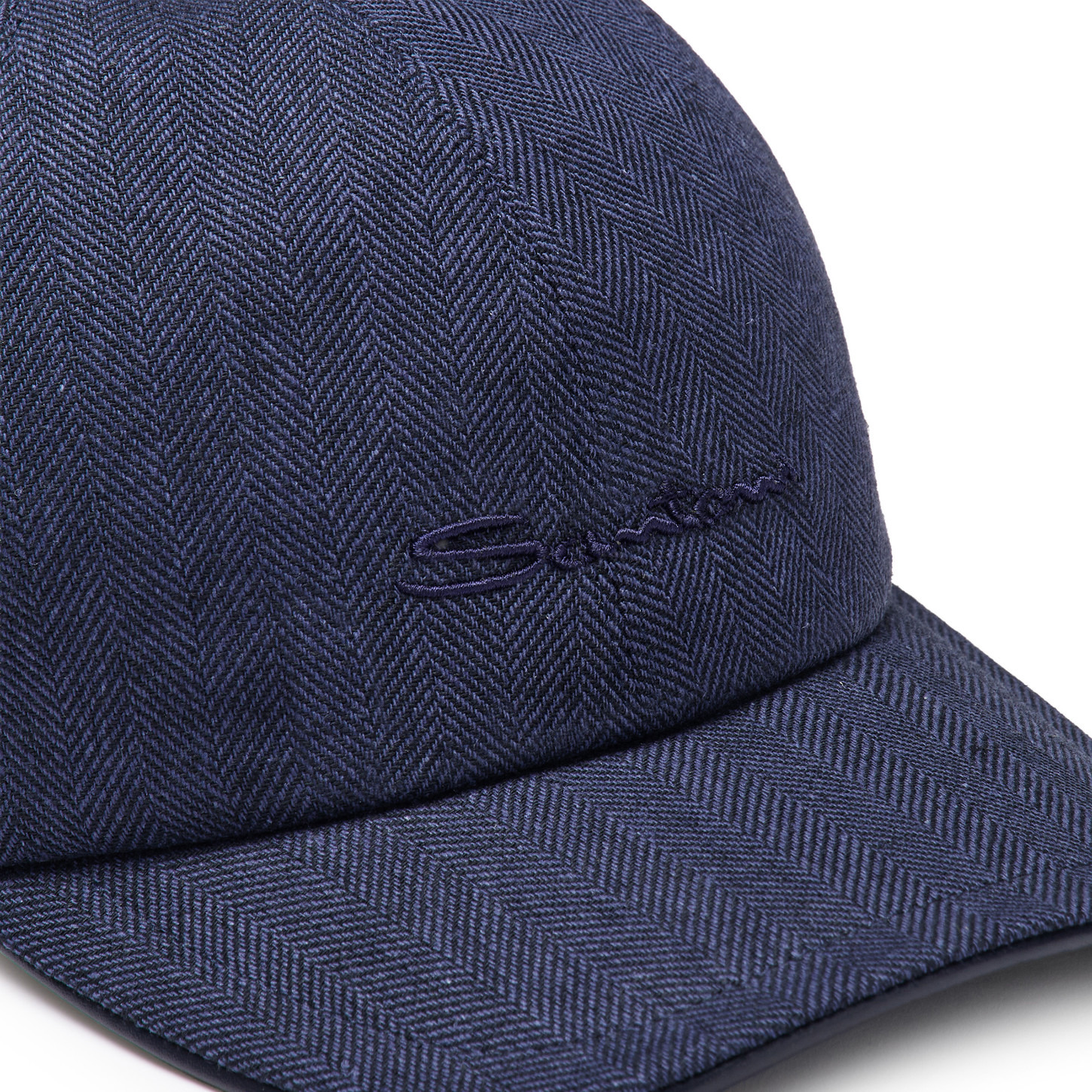 Men's blue fabric baseball cap - 5