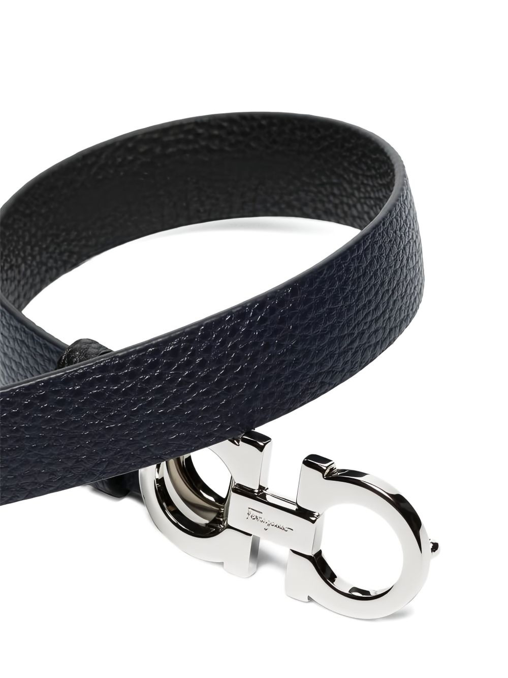 Gancini-buckle leather belt - 2