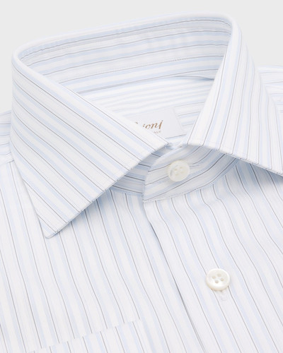 Brioni Men's Cotton Fancy Stripe Dress Shirt outlook