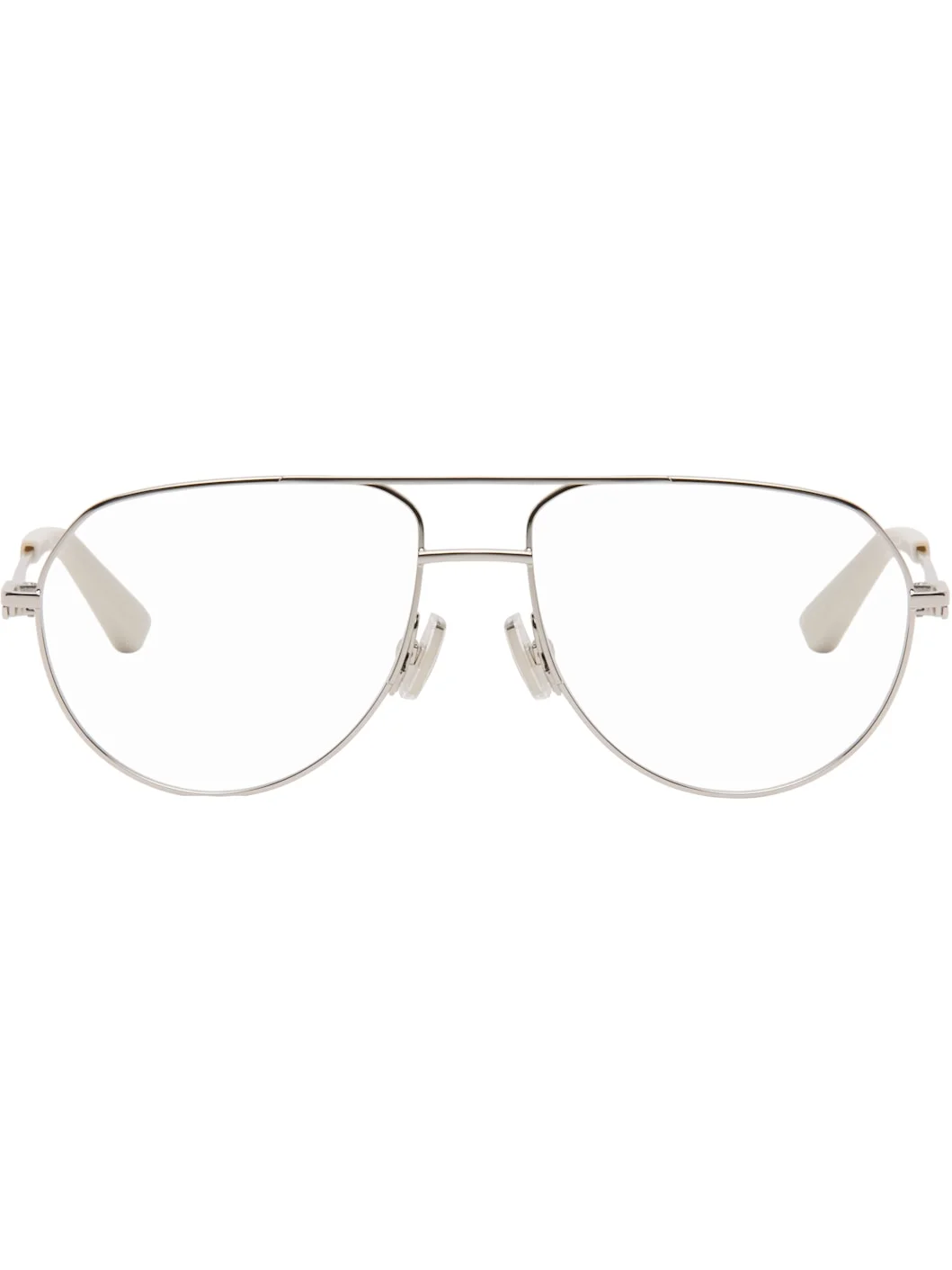 Silver Aviator Glasses - 1