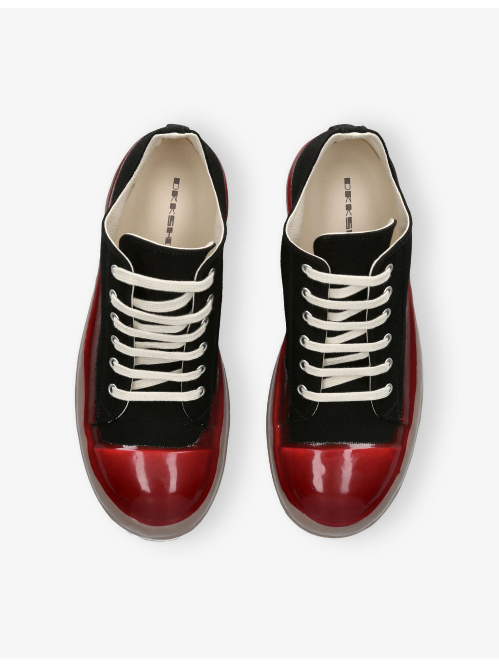 Contrast-Toe Denim Mid-Top Trainers - 2