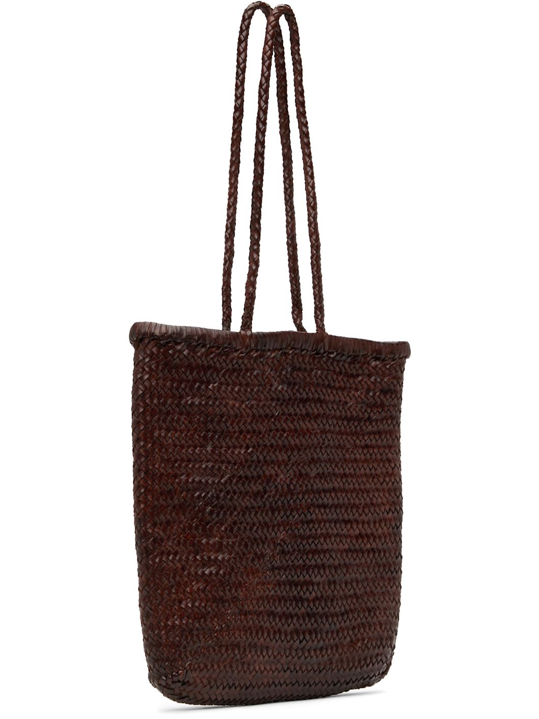 Brown Bagu Woven Tote - 3