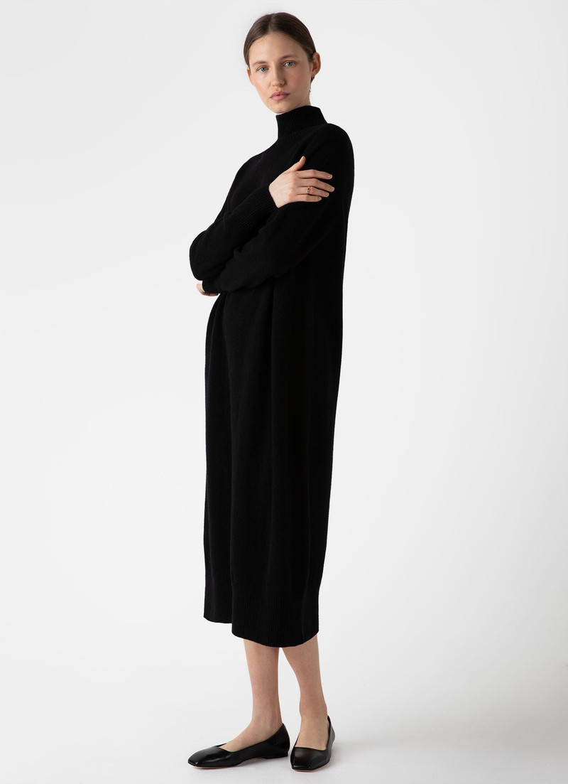 Lambswool Funnel Neck Dress 1