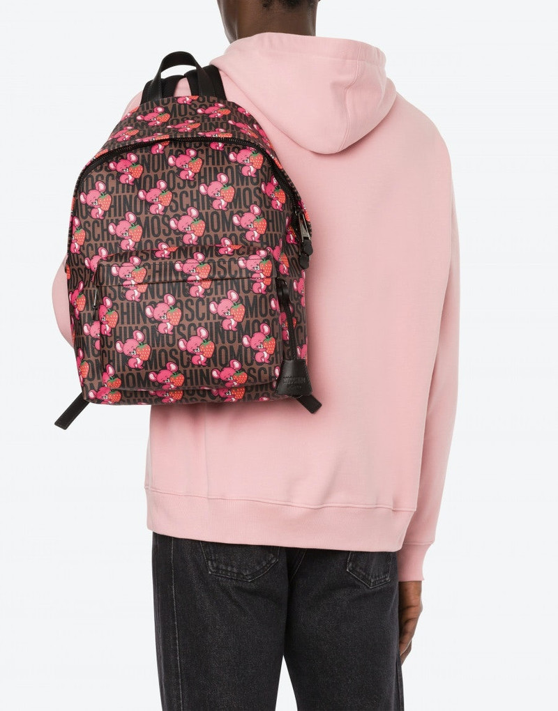Moschino ILLUSTRATED ANIMALS BACKPACK outlook