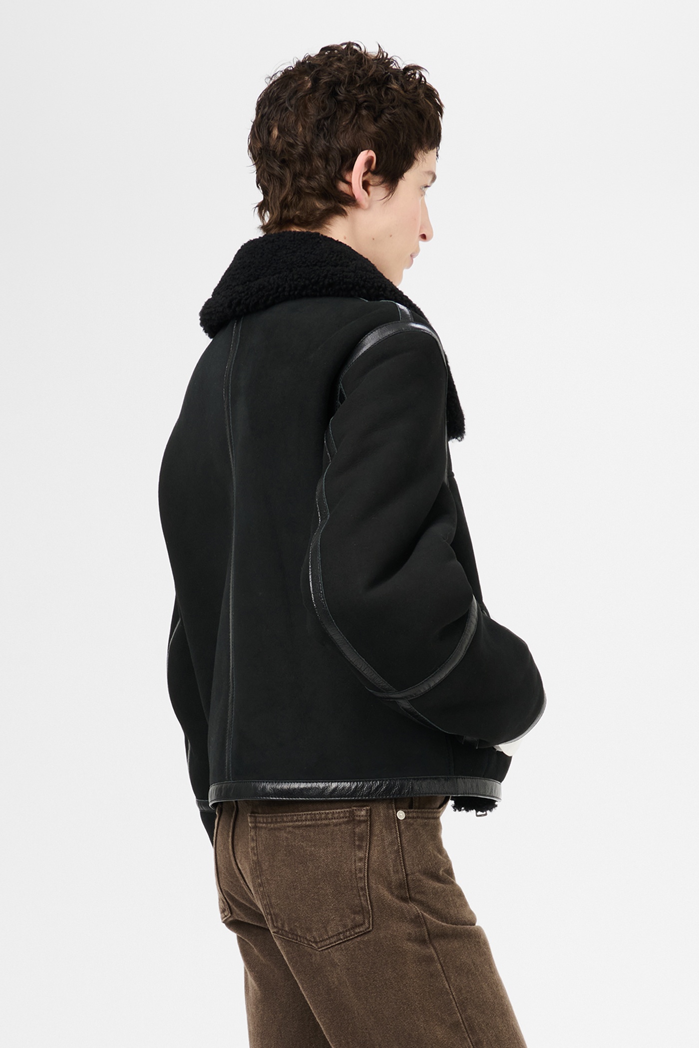Pilot Jacket Black Shearling - 5