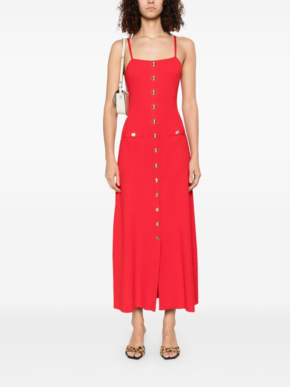 ribbed midi dress - 2