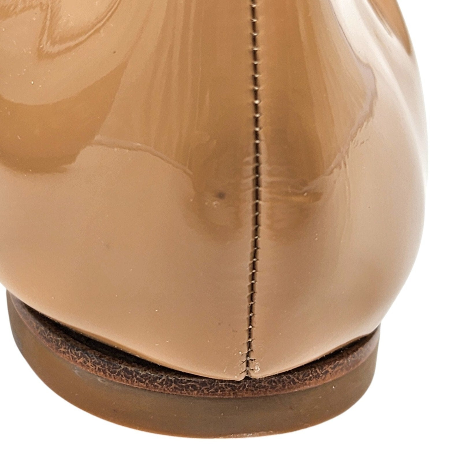 Christian Louboutin Gloriana Patent Leather Ballet Flats Nude EU 41 US 10.5 - 7