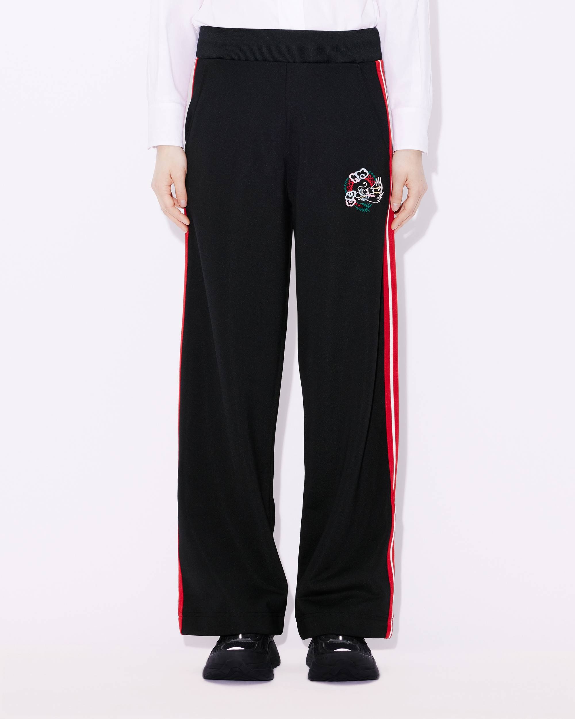 'Year of the Dragon' embroidered jogging trousers - 4