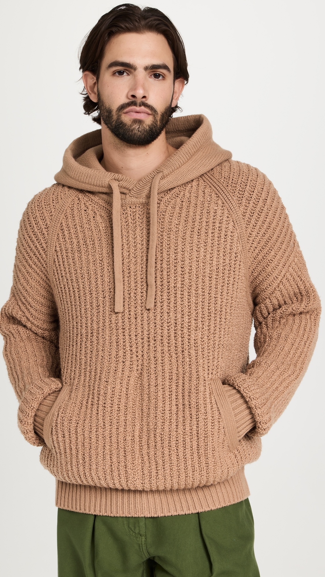 ★J W ANDERSON★ Texture Hooded Oatmeal KW1209YN0356160 KW12 JW Anderson Textured Hoodie | shopbop | REVERSIBLE