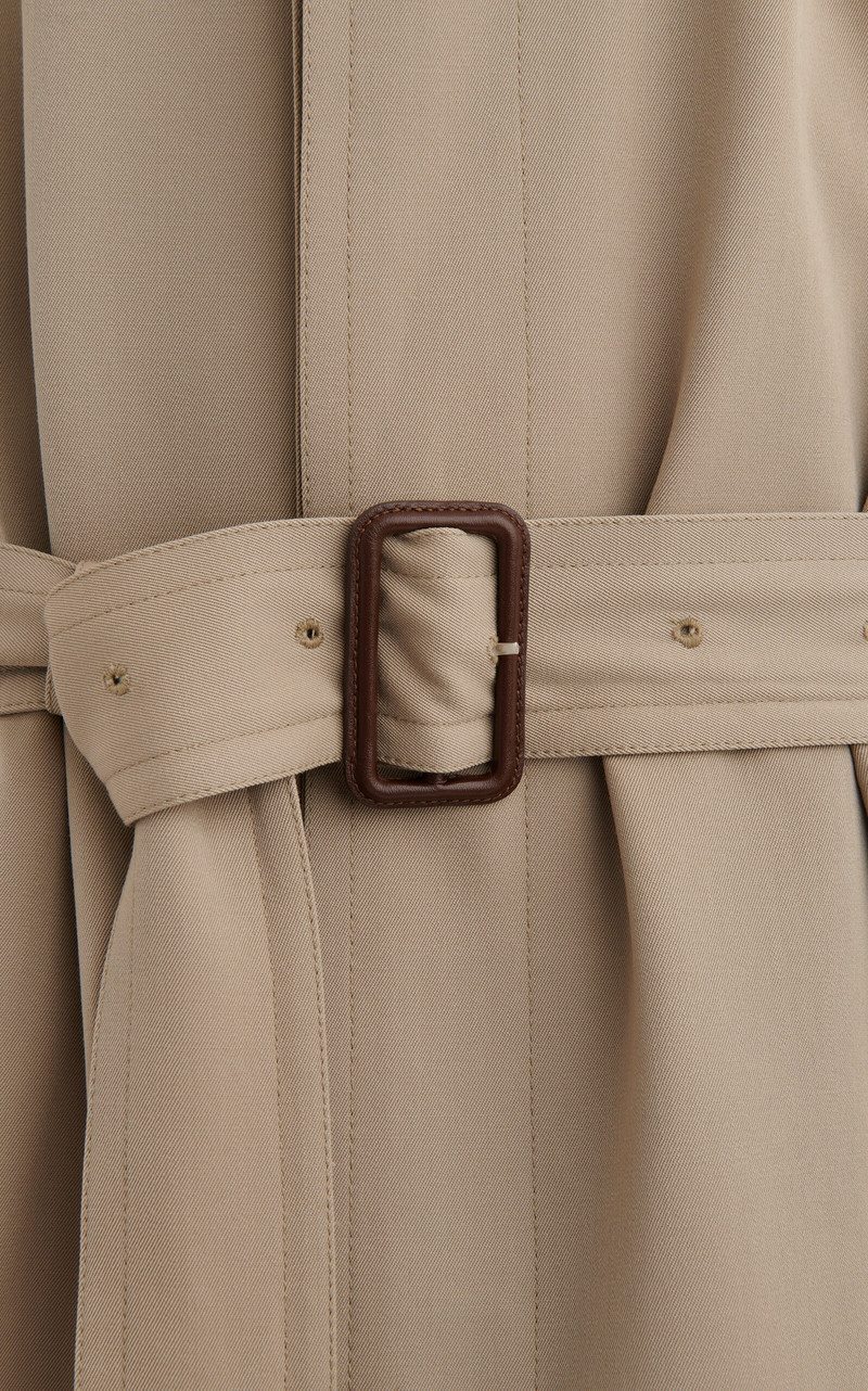 Belted Wool Trench Coat neutral 6