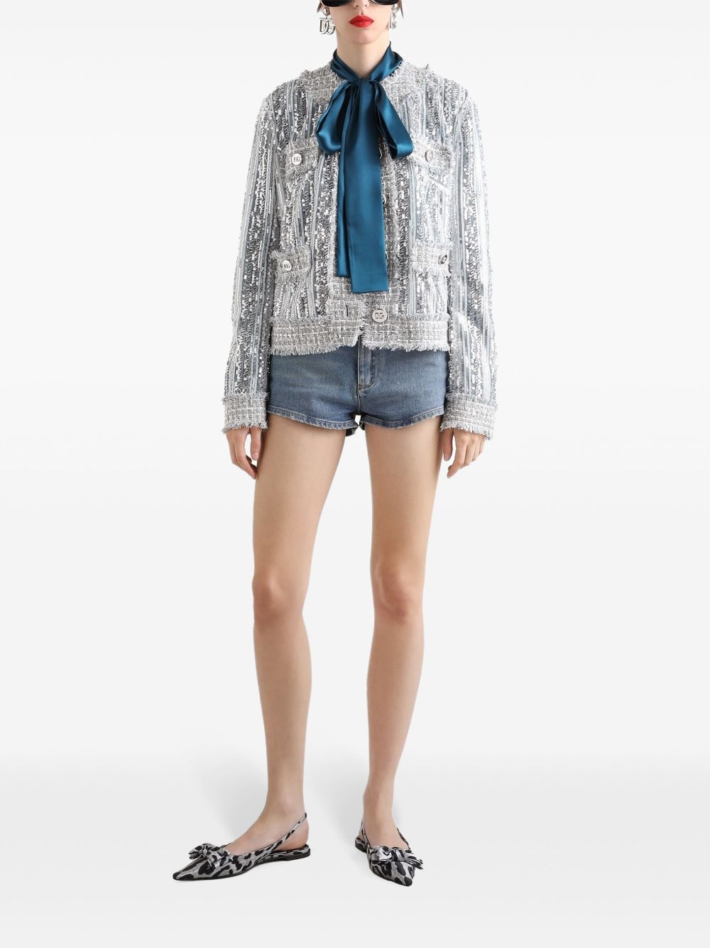 pussybow-collar blouse - 2