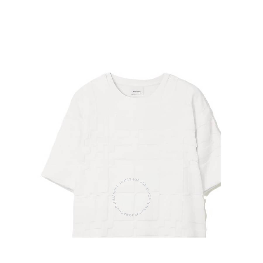 Burberry White Willesden Check Cotton T-Shirt - 5
