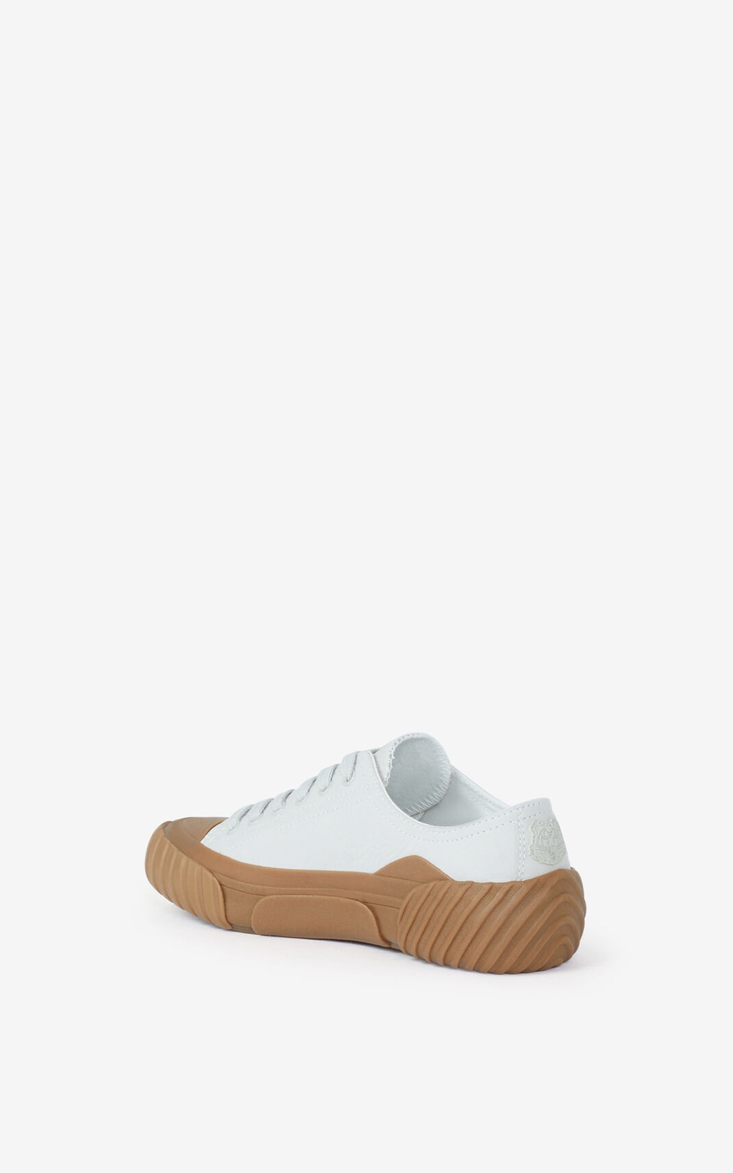 Tiger Crest leather trainers - 3