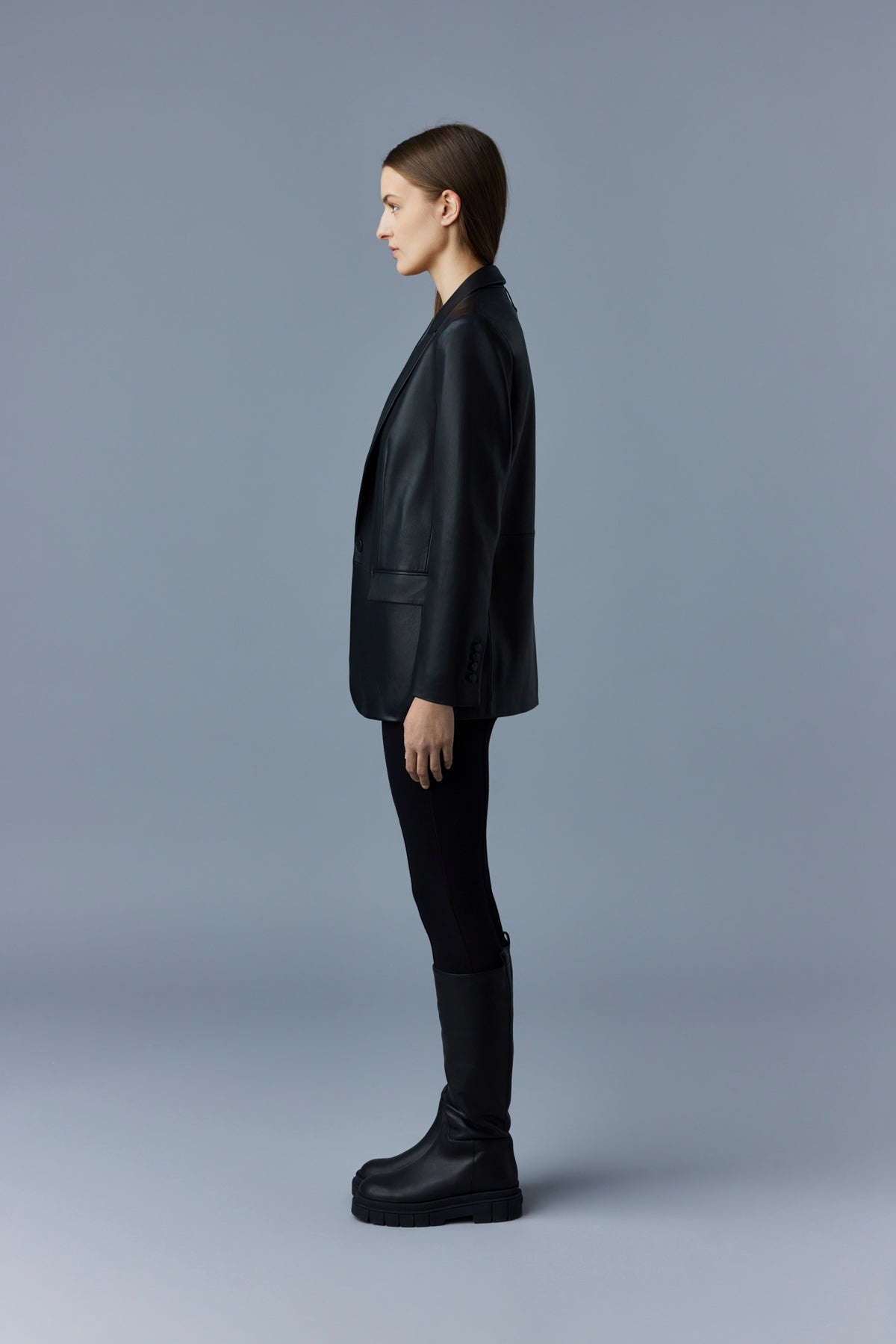 CAPRICE Lamb leather blazer - 3