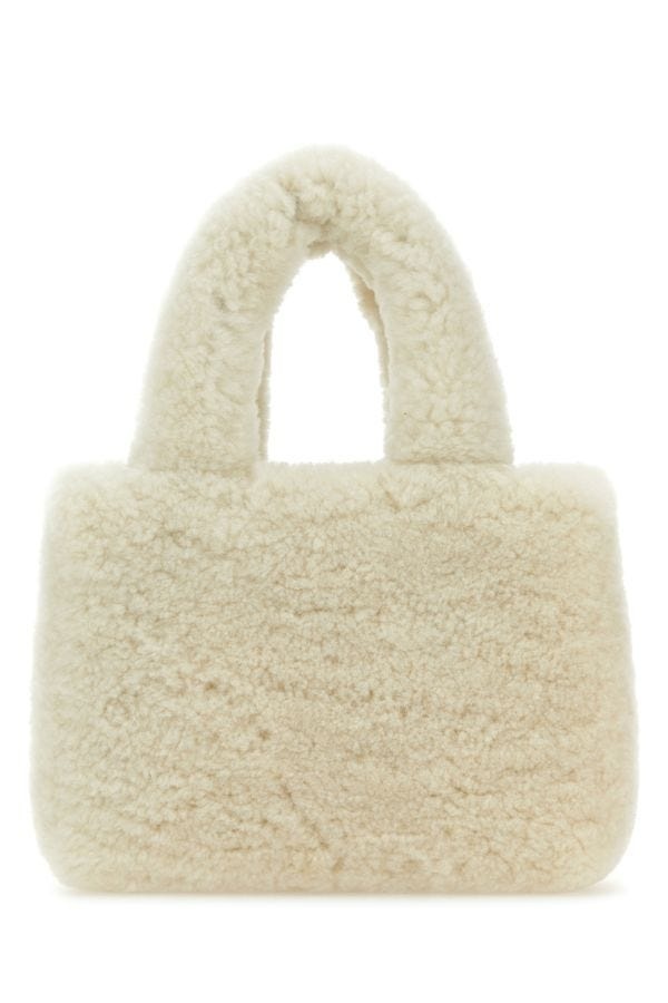 Ivory shearling Amini Giuly handbag - 3