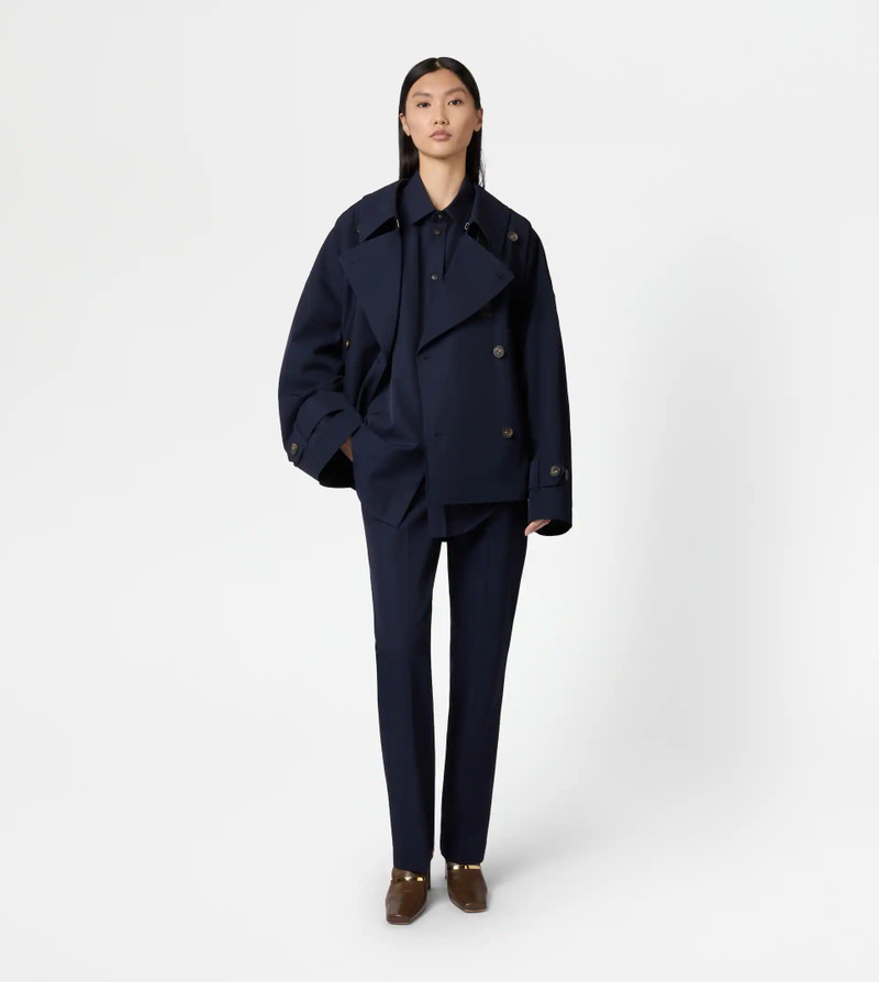 Tod's PANTS IN COTTON BLEND WOOL - BLUE outlook