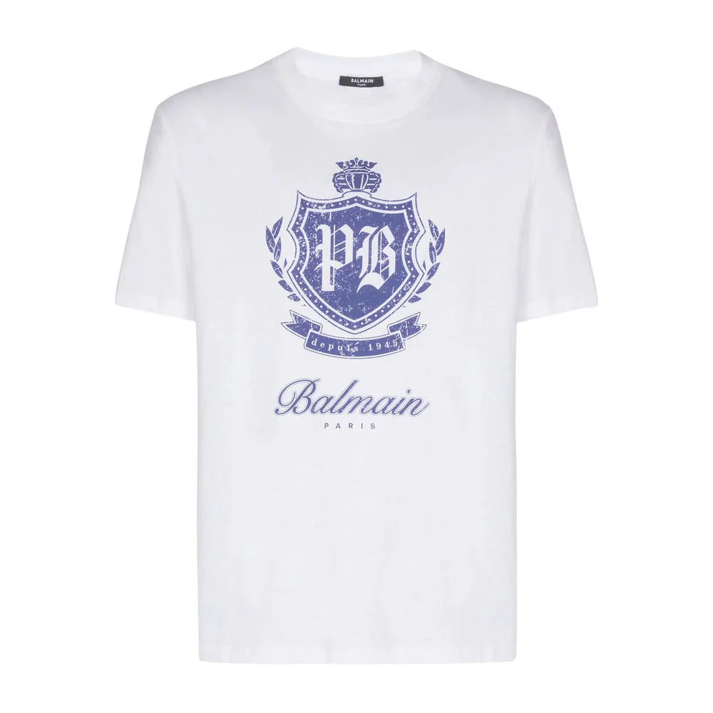 Balmain White T-Shirts & Vests - T-Shirts Men - 1