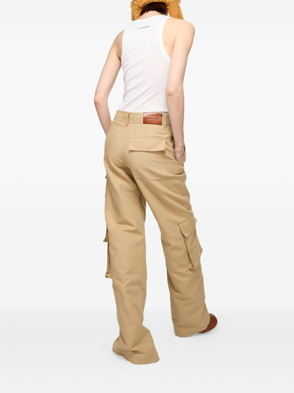 zip-detail cargo trousers - 3