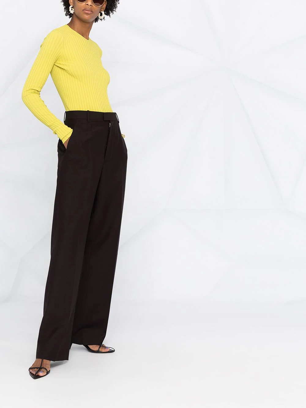 tailored high-waisted trousers - 4