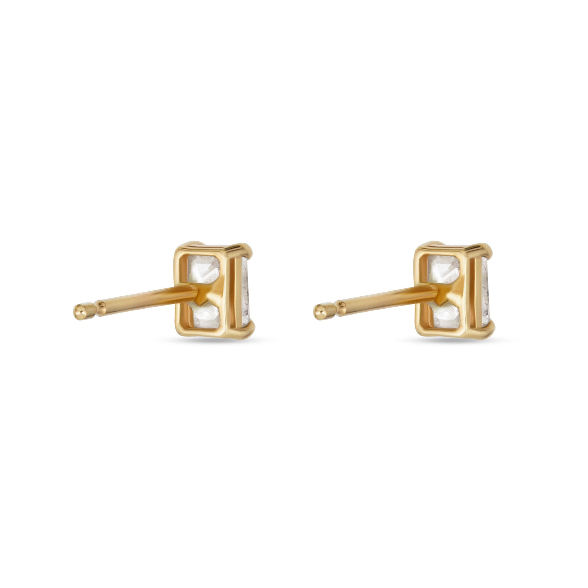 LAB-Created Diamond Mirror Studs - 4