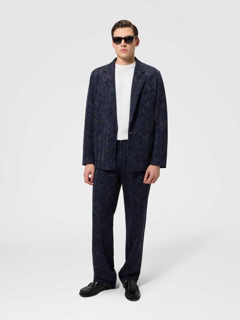 Missoni Striped wool and viscose knit trousers outlook