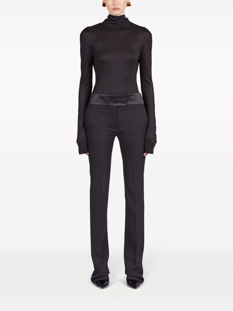 FERRAGAMO V-back silk-blend top outlook