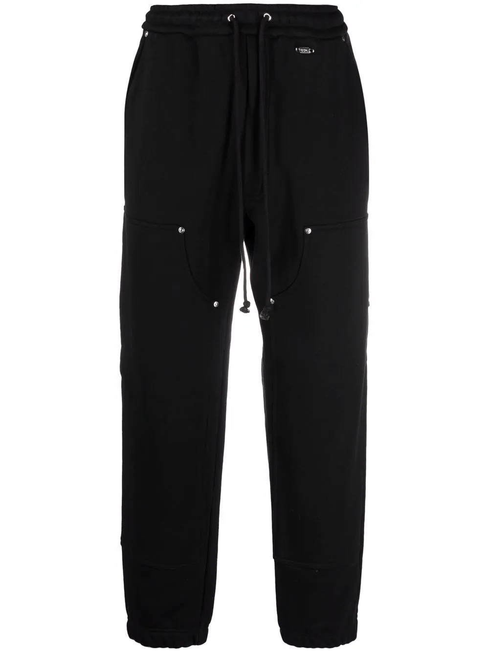 straight-leg organic cotton track pants - 1