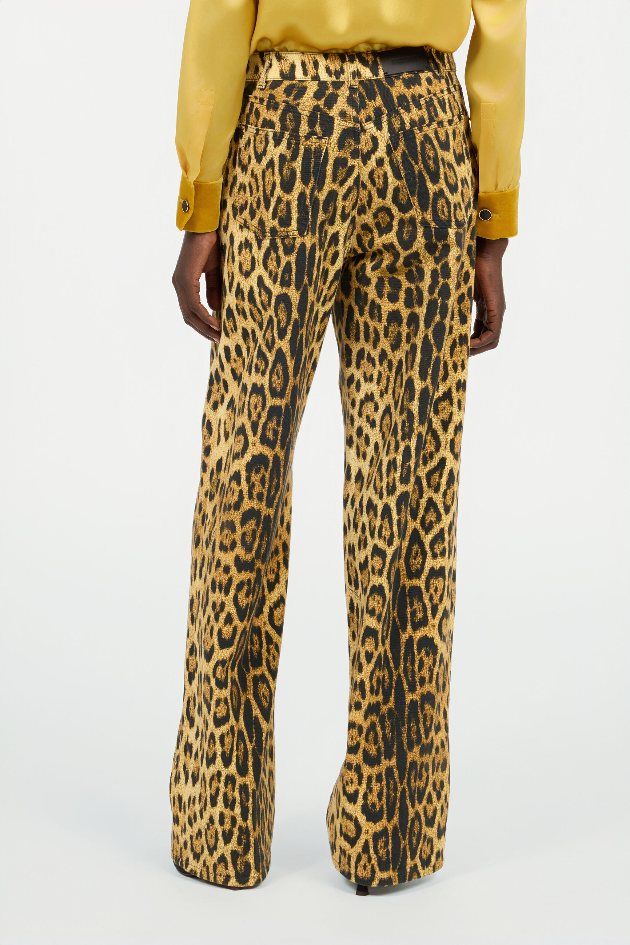 Jeans With Jaguar Skin Print - 4
