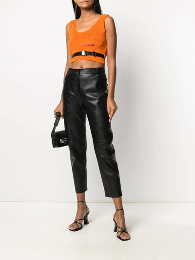 Heron Preston cropped knitted top outlook