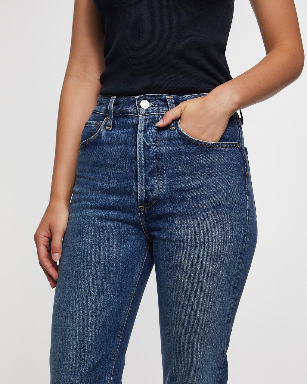 90's Pinch Waist H/R Straight Rang Dark indigo - 5
