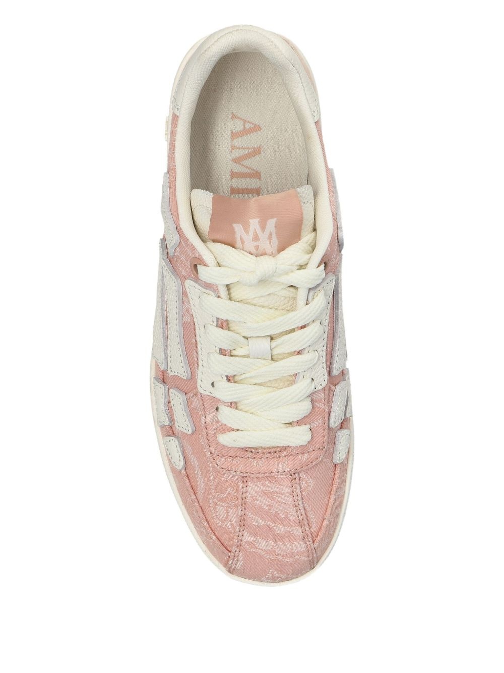 monogram-embossed lace-up sneakers - 2